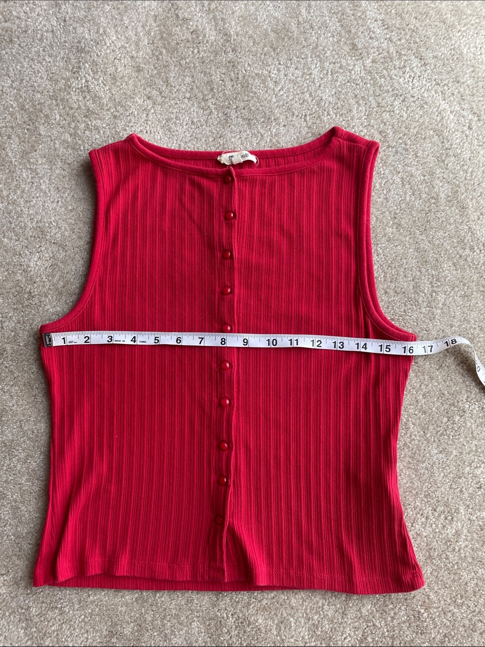 Madewell Ribbed Crewneck Shell Top - Picture 2 of 6